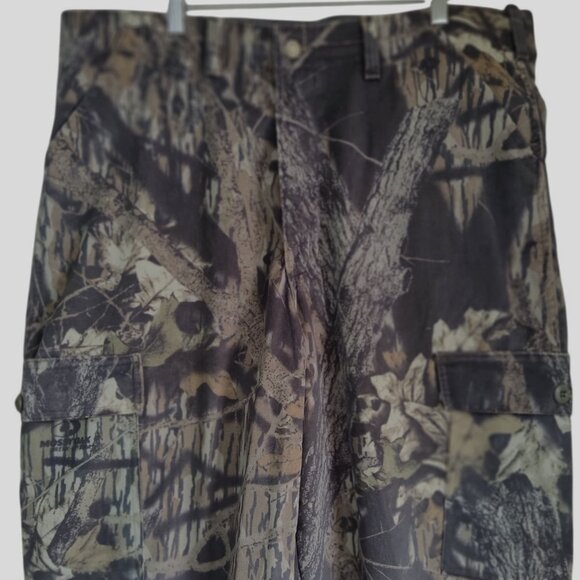 Cabelas Mossy Oak Breakup Hunting Camo Camoflauge Cargo Pants 38R Made in USA - Picture 3 of 11